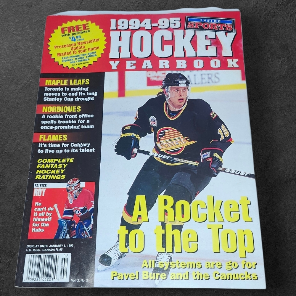 VTG ⭐️ 1994-95 Hockey Yearbook Magazine